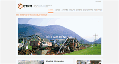 Desktop Screenshot of etpm.fr